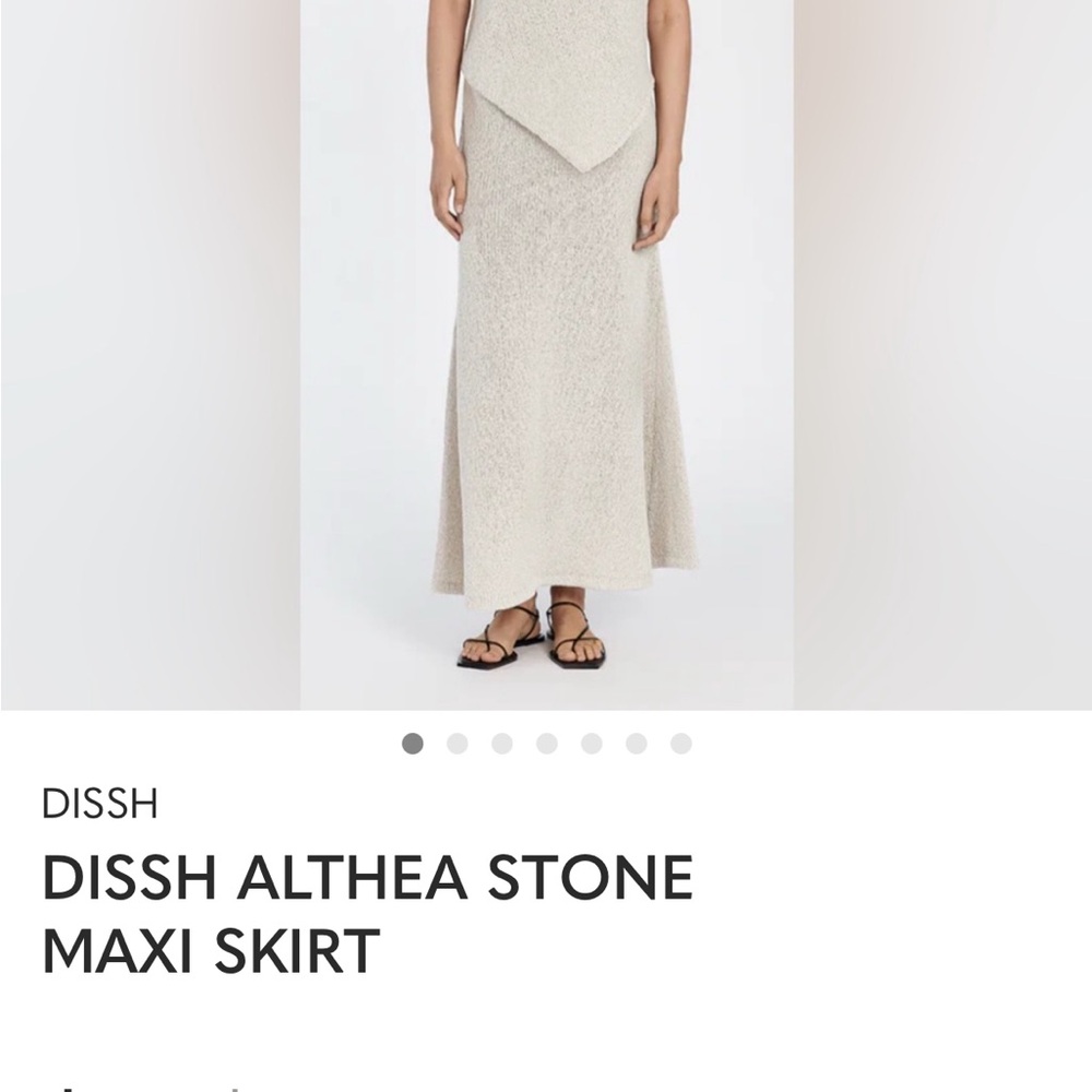 DISSH Neutral Stone Textured Maxi Skirt